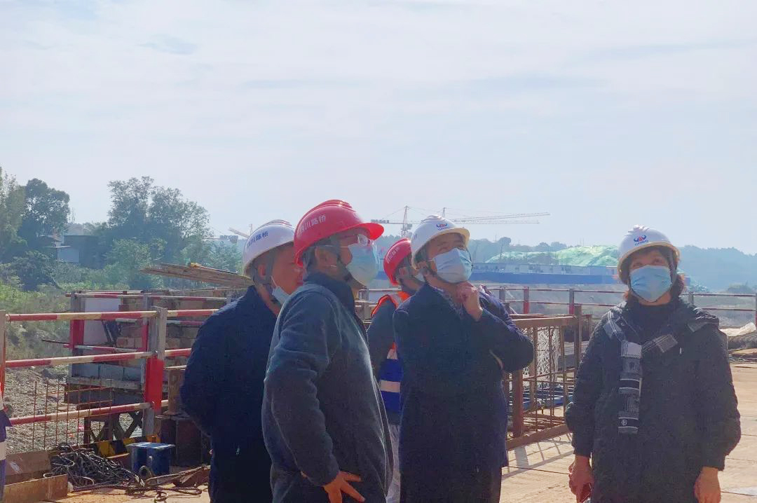 公司黨委副書記、董事、總經(jīng)理杜江林到成金簡快速路項(xiàng)目檢查指導(dǎo)工作