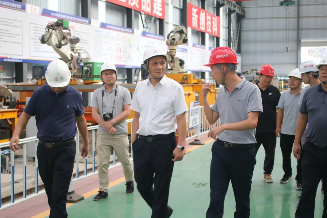 四川路橋黨委委員、紀委書記朱年紅到宜金高速XJ8標檢查指導工作