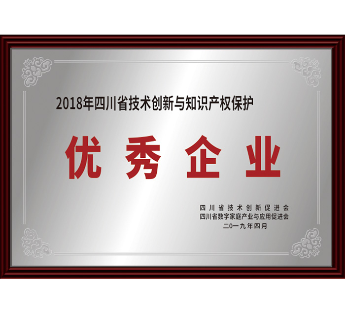 2018年四川省技術(shù)創(chuàng)新與知識(shí)產(chǎn)權(quán)保護(hù)“優(yōu)秀企...