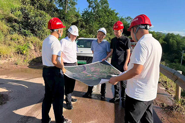 川交公司黨委書記、董事長杜江林赴新宜TJ2標項目檢查指導工作